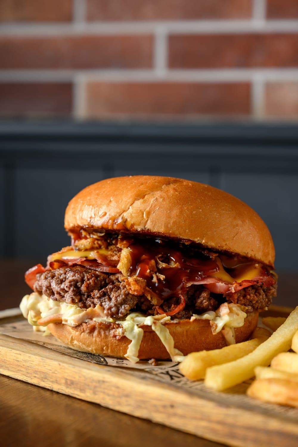 Whiskey Glaze Burger